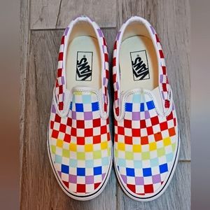 Vans size 8.5 multicolored